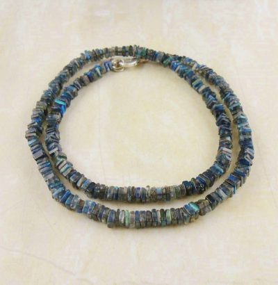 Labradorit Halskette "Blue flash" - handgefertigt Einzelstück Schmuck