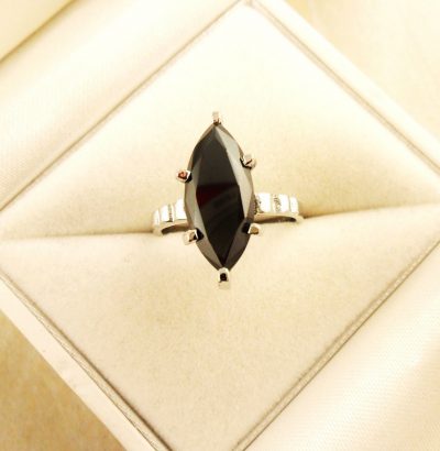 Moissanit Ring “Round Cut” handgefertigt Sterlingsilber Einzelstück Damenring 54 Verlobungsring Schmuck